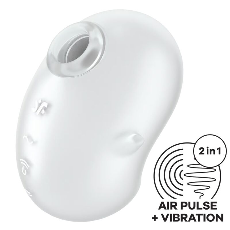 SATISFYER - CUTIE GHOST VIBRADOR LAY-ON BLANCO - Imagen 5