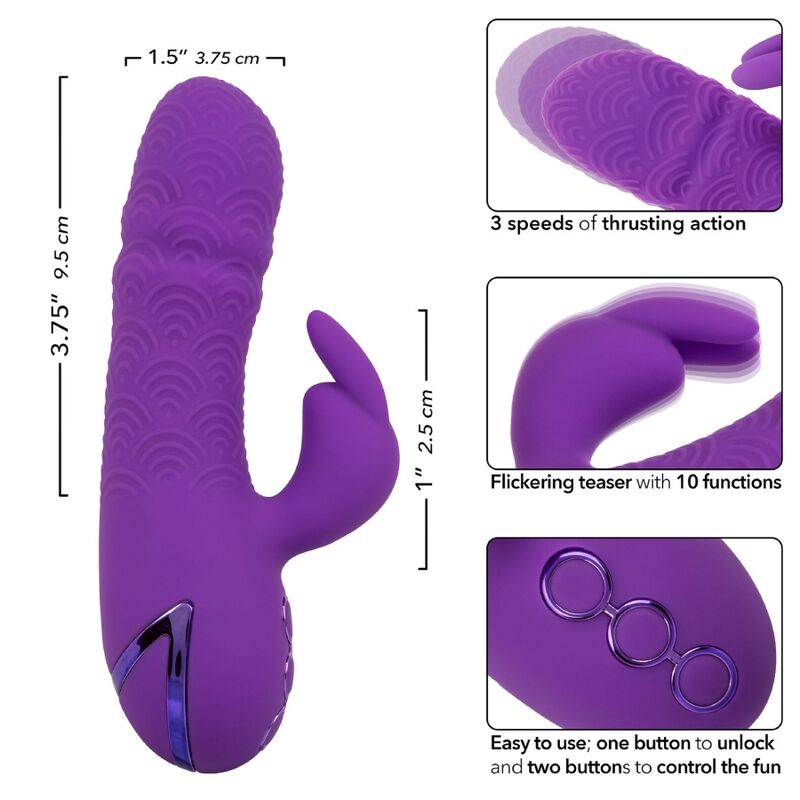 CALEXOTICS - MANHATTAN BEACH MARVEL VIBRATEUR RABBIT VIOLET PAR CALIFORNIA DREAMING – Image 7
