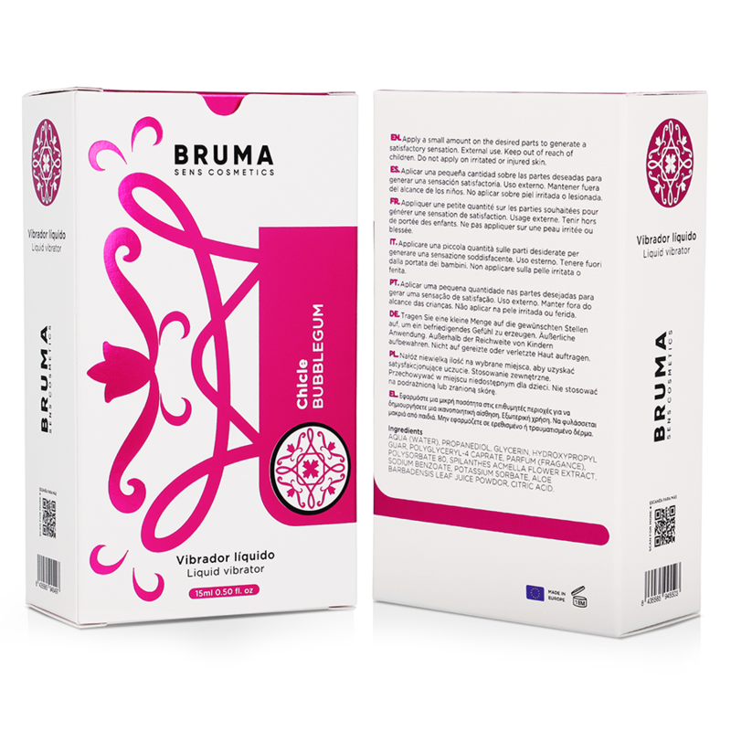 BRUMA - VIBRADOR LÍQUIDO ULTRA DESLIZANTE BUBBLEGUM 15 ML - Image 6