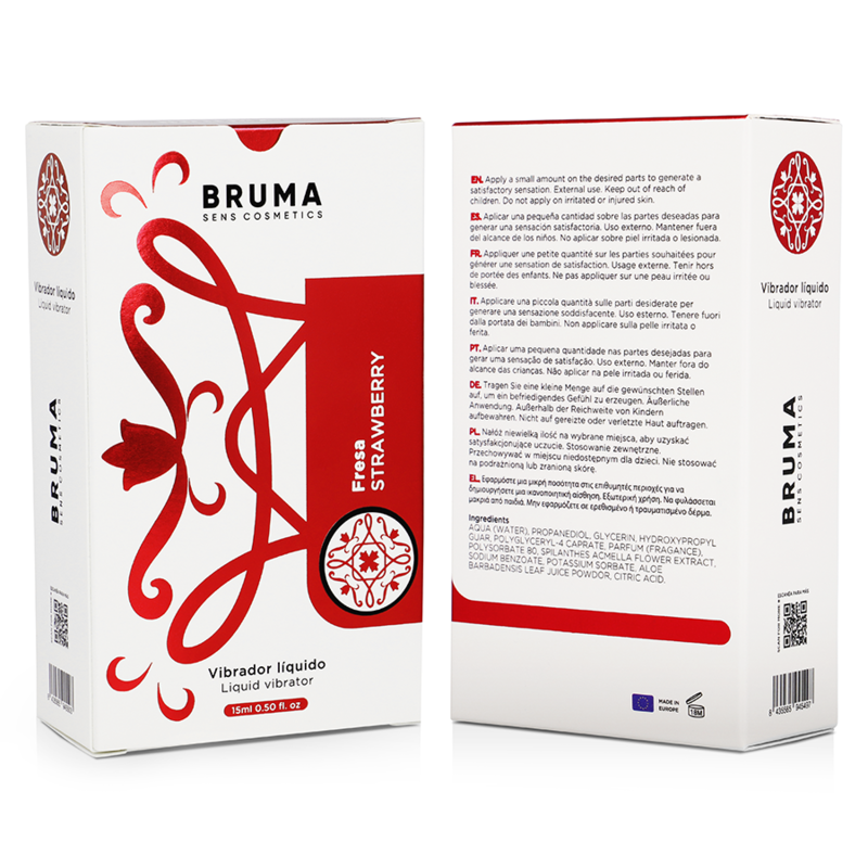 BRUMA - VIBRATORE LIQUIDO ULTRA SCORREVOLE FRAGOLA 15 ML - immagine 7