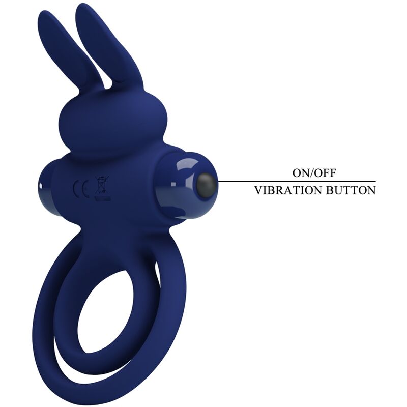 PRETTY LOVE - DAREY DOUBLE ANNEAU VIBRANT LAPIN BLEU – Image 7