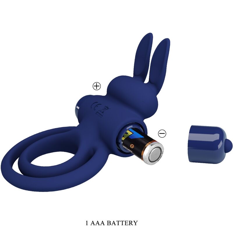 PRETTY LOVE - DAREY DOUBLE ANNEAU VIBRANT LAPIN BLEU – Image 5