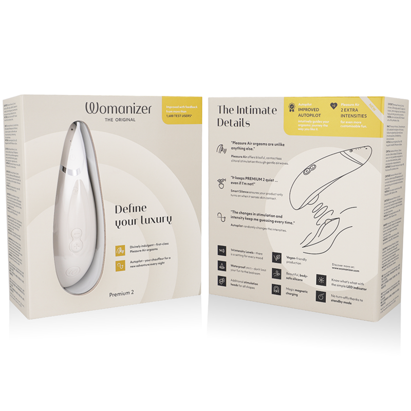 WOMANIZER - STIMULATEUR CLITORAL PREMIUM 2 GRIS CHAUD – Image 4