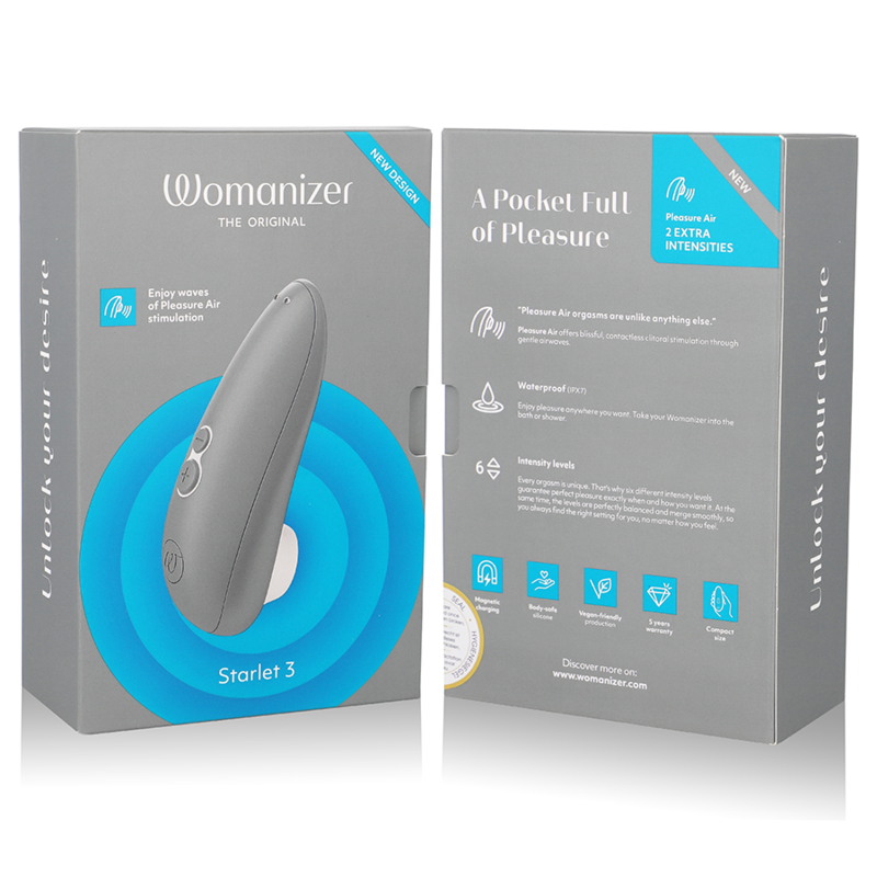 WOMANIZER - STIMULATEUR CLITORAL STARLET 3 GRIS – Image 3