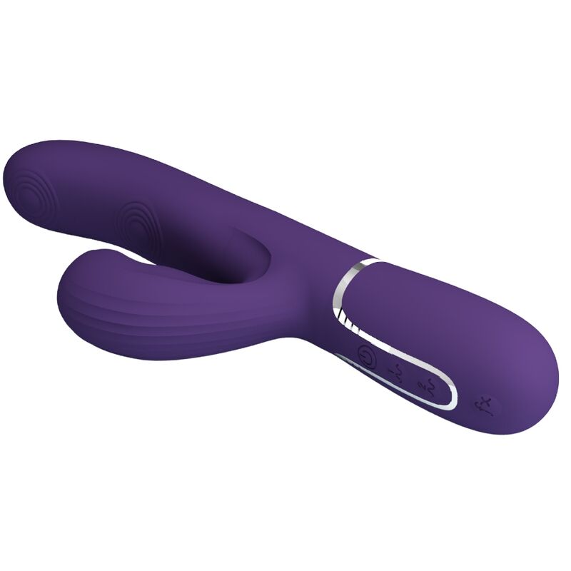 PRETTY LOVE - PERLITA VIBRADOR PUNTO G 3 EN 1 MULTIFUNCIÓN MORADO - Imagen 5