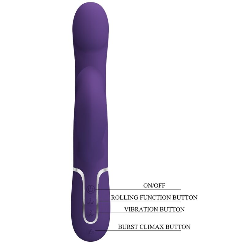 PRETTY LOVE - ZALIN PERLES VIBRATEUR LAPIN 4 EN 1 VIOLET – Image 6