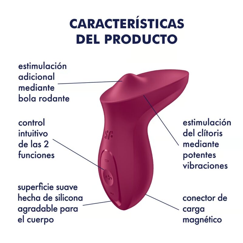 SATISFYER - VIBRATEUR EXCITERRR À POSER SUR LE CLITORIS FUCHSIA – Image 3