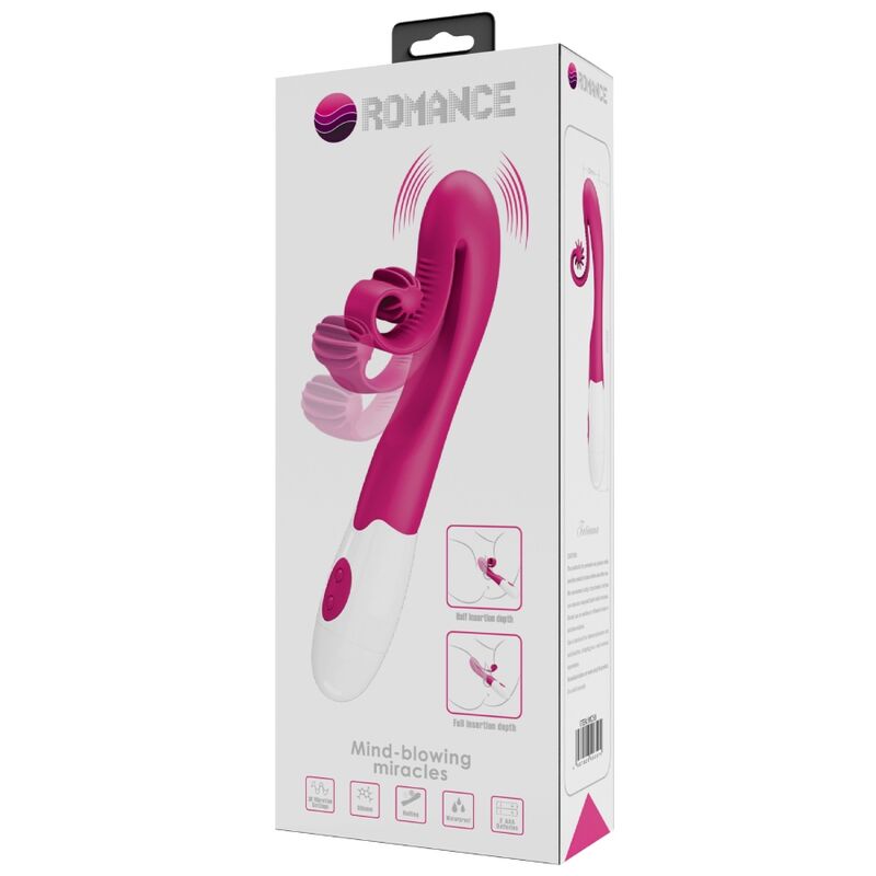 ROMANCE - VIBRADOR Y ESTIMULADOR 30 VELOCIDADES ROSA - Imagen 4