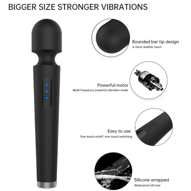 ARMONY - X POWER GRAND MASSAGE & VIBRATEUR 7 VIBRATIONS NOIR – Image 4
