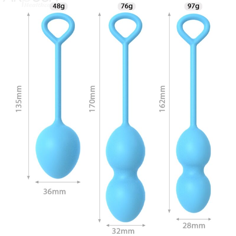 ARMONY - ANABIOSIS PESAS VAGINALES 3 NIVELES AZUL - Imagen 4