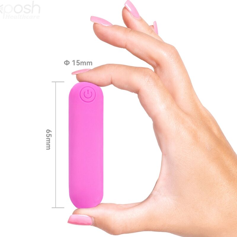 ARMONY - SPLASH HEHE VIBRATOR BULLET SILIKON 10 VIBRATIONEN 65 X 15 CM ROSA – Bild 3
