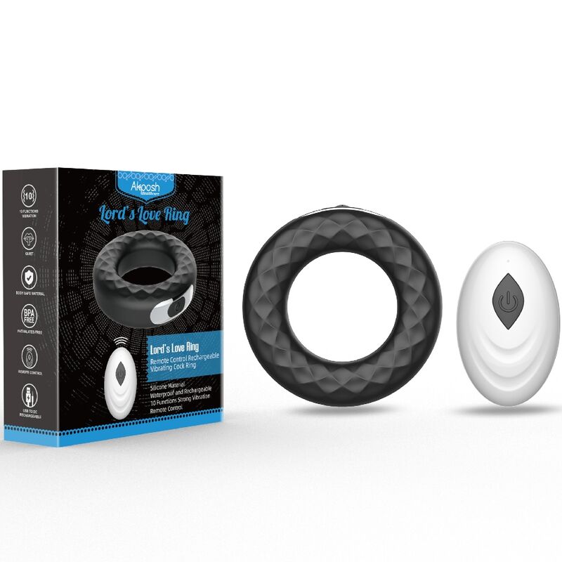 ARMONY - LORD'S LOVE RING VIBRATEUR TÉLÉCOMMANDE NOIR – Image 5
