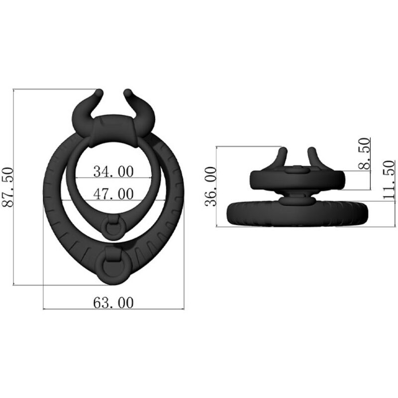 ARMONY - BULL'S PASION ANILLO NEGRO - Imagen 6