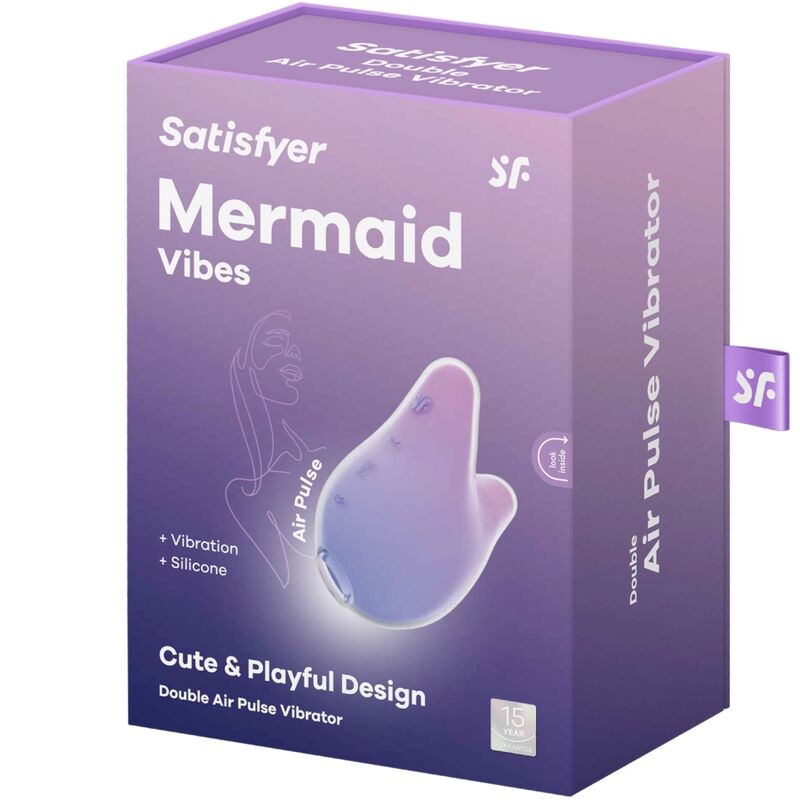 SATISFYER - MERMAID VIBES STIMULATEUR & VIBRATEUR VIOLET ET ROSE – Image 6