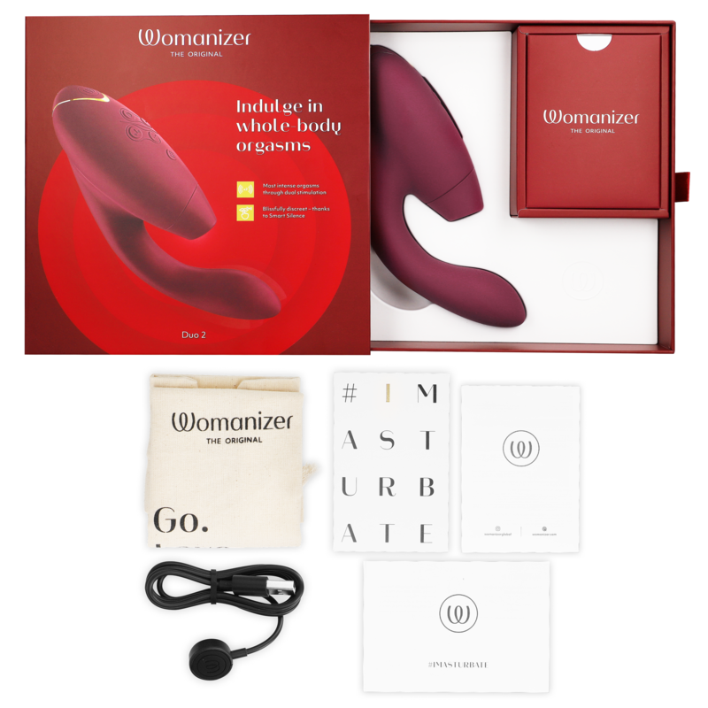 WOMANIZER - DUO 2 STIMULATEUR BORDEAUX – Image 6
