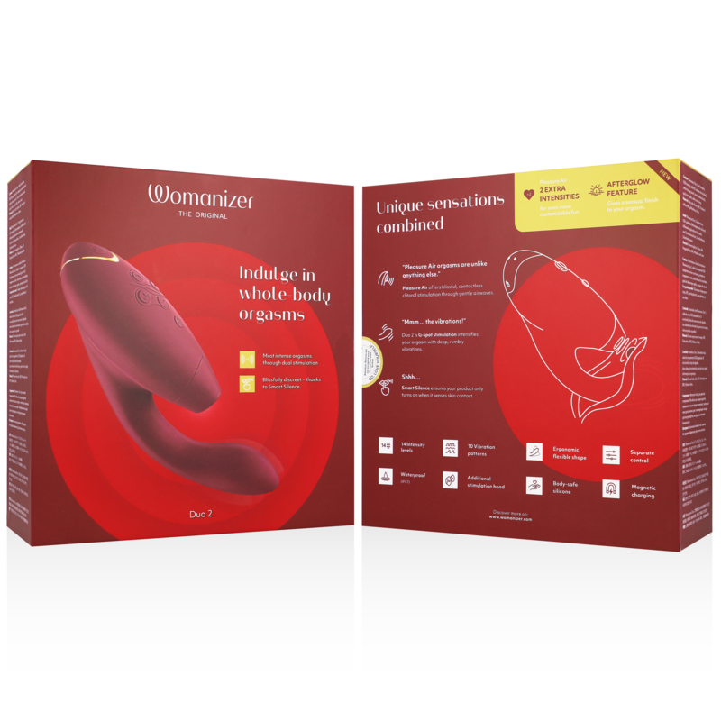 WOMANIZER - DUO 2 STIMULATEUR BORDEAUX – Image 7