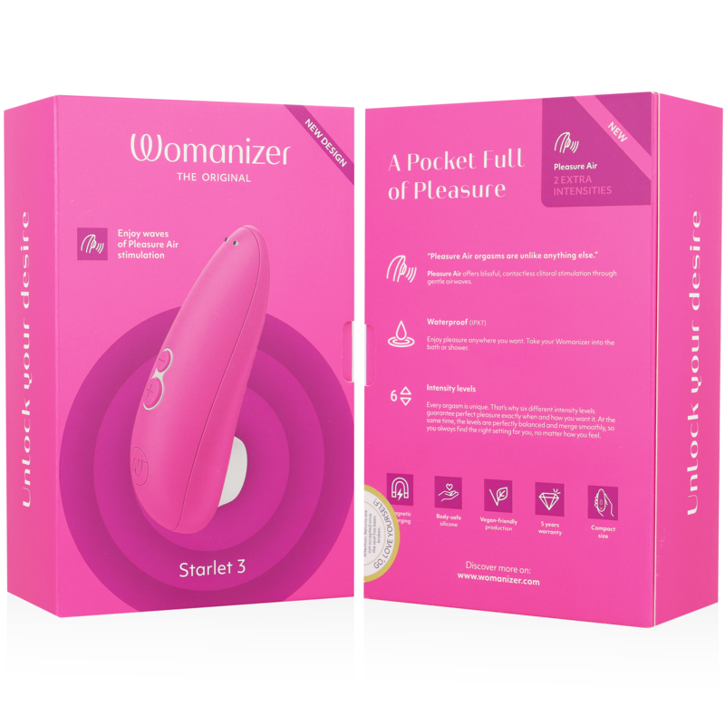 WOMANIZER - STIMULATEUR CLITORAL STARLET 3 ROSE – Image 7