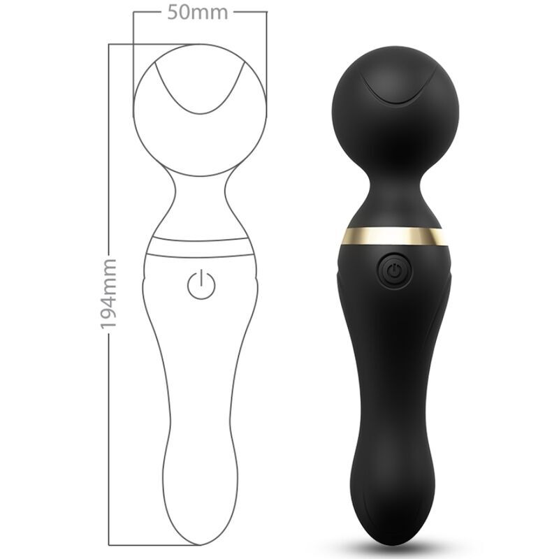 ARMONY - FREEZA MASSAGER & VIBRATEUR TÊTE SUPER FLEXIBLE NOIR – Image 4