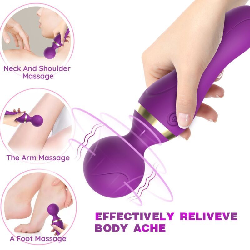 ARMONY - FREEZA MASSAGER & VIBRATEUR TÊTE SUPER FLEXIBLE VIOLET – Image 2