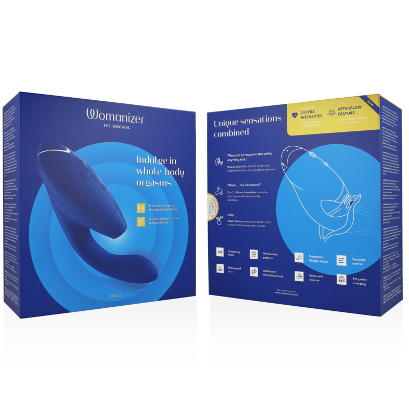 WOMANIZER - DUO 2 ESTIMULADOR AZUL - Imagen 4