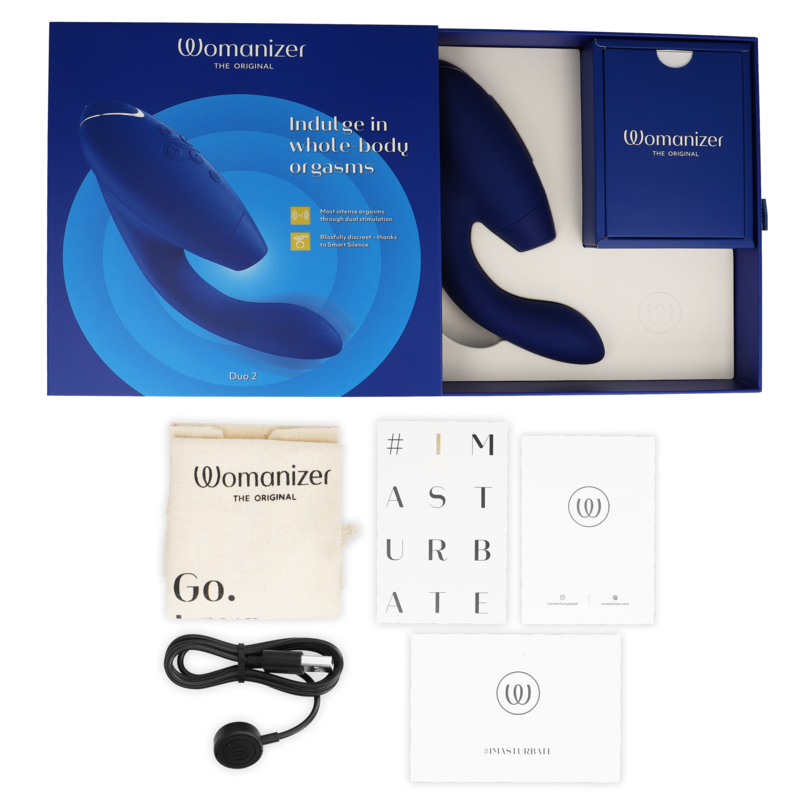WOMANIZER - DUO 2 ESTIMULADOR AZUL - Imagen 2