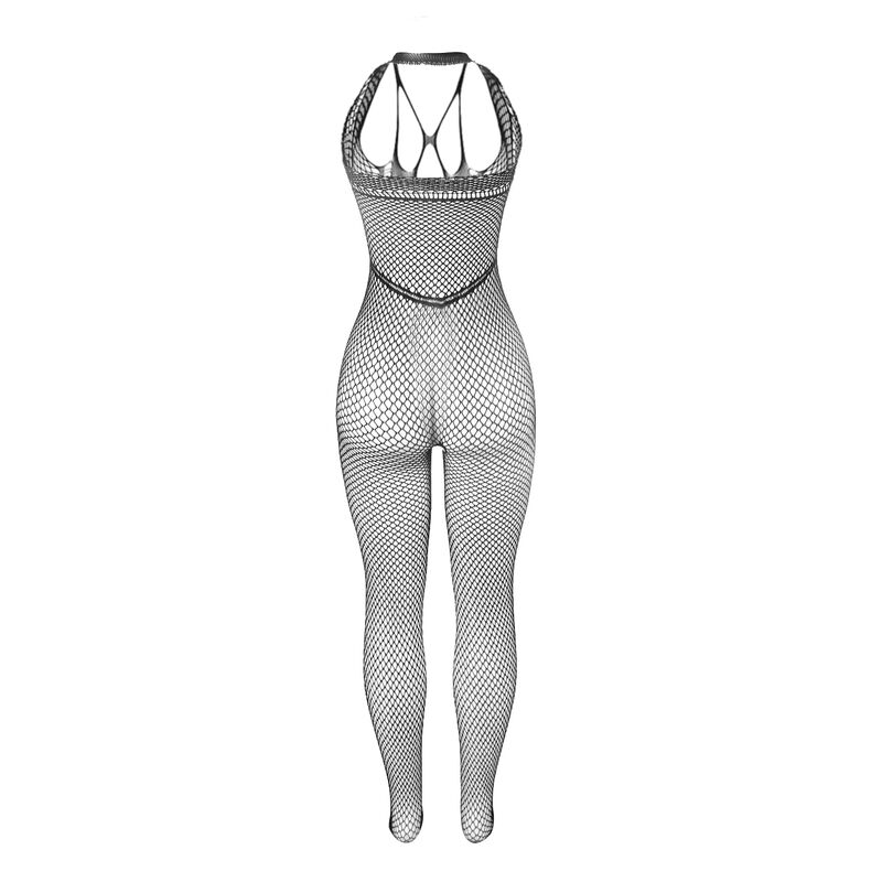 SUBBLIME - 951788 BODYSTOCKING LARGO DE REJILLA TIRANTES EN PECHO Y ESPALDA NEGRO TALLA ÚNICA - Imagen 4