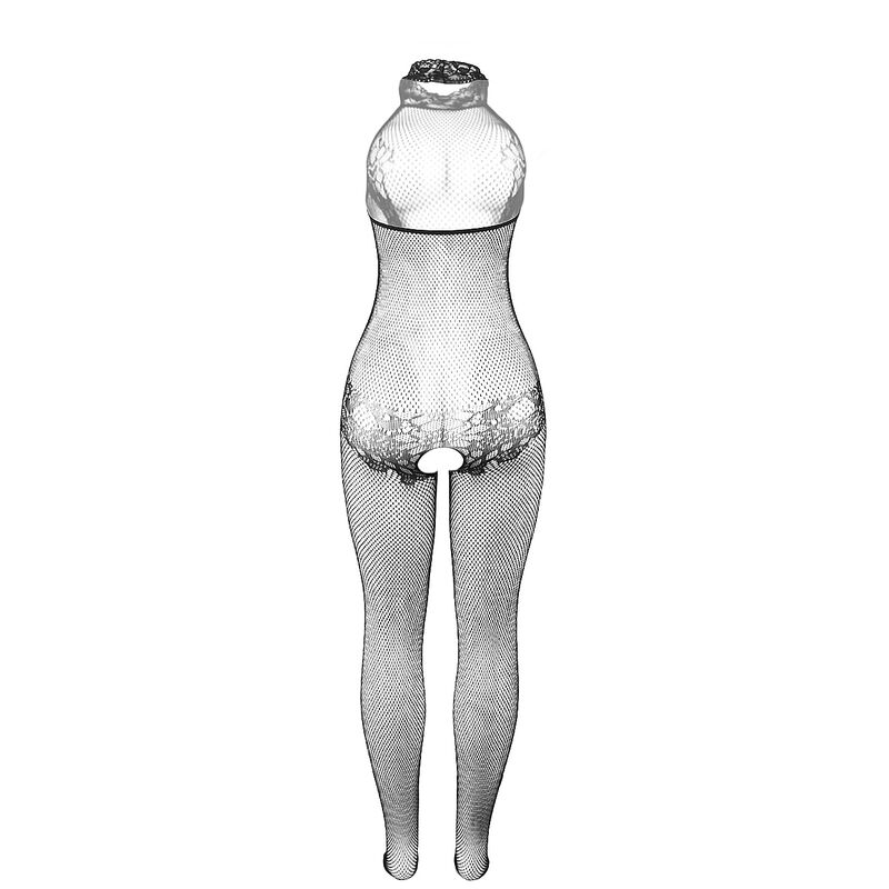 SUBBLIME - 951801 BODYSTOCKING SEM FUNDO DE REDE E RENDA COM GOLA ALTA PRETO TAMANHO ÚNICO - Image 6
