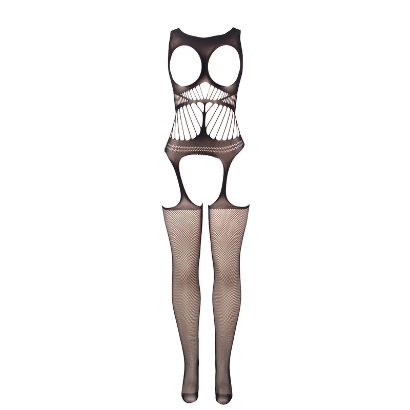 SUBBLIME - 951900 BODYSTOCKING SEM FUNDO DE REDE COM COPA E OMBROS ABERTOS PRETO TAMANHO ÚNICO - Image 2