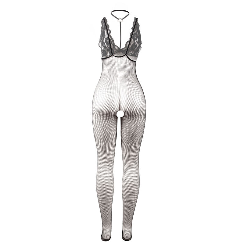 SUBBLIME - 951993 BODYSTOCKING RÉSILLE TRANSPARENTE NOIRE SANS FOURRURE TAILLE UNIQUE – Image 6