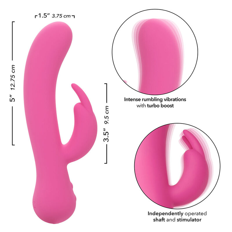 CALEXOTICS - FIRST TIME VIBRATEUR LAPIN RECHARGEABLE ROSE – Image 9