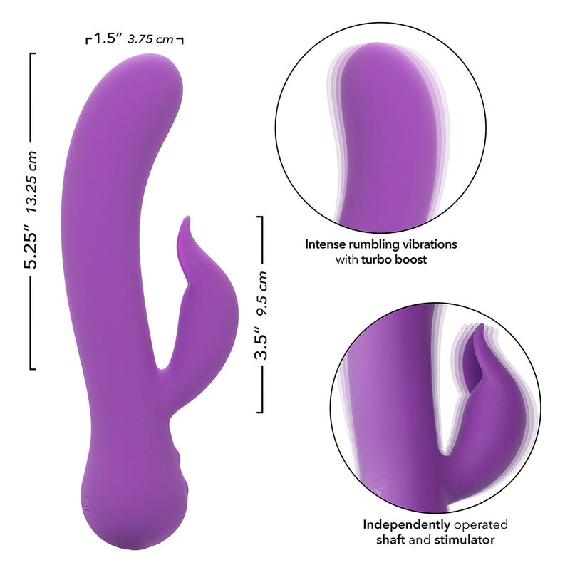 CALEXOTICS - FIRST TIME VIBRATEUR PLEASER RECHARGEABLE VIOLET – Image 9