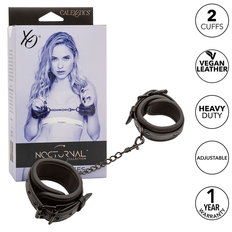 CALEXOTICS - NOCTURNAL ESPOSAS CUERO AJUSTABLE NEGRO - Imagen 2