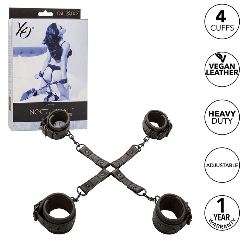 CALEXOTICS - NOCTURNAL CONNECTEUR TIE HOG CUERO AJUSTABLE NOIR – Image 7