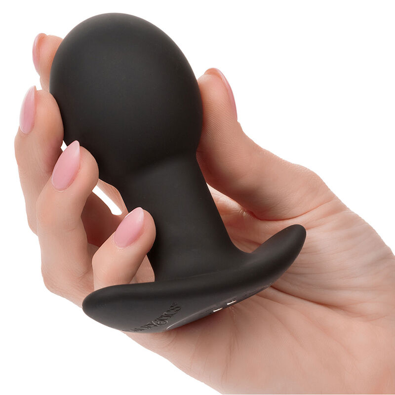 CALEXOTICS - ROCK BOTTOM PLUG ANAL 10 VIBRAÇÕES SILICONE PRETO - Image 3