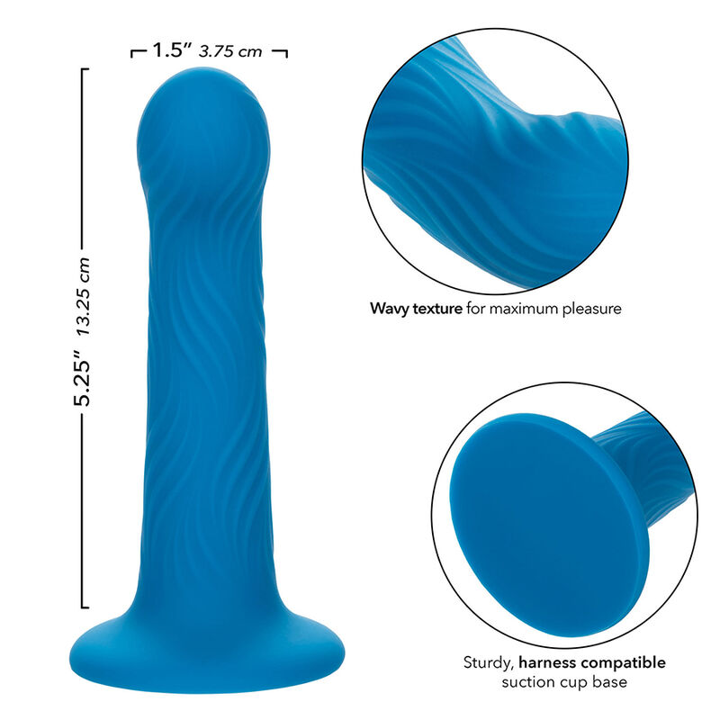 CALEXOTICS - WAVE RIDER RIPPLE PLUG ANAL AZUL - Imagen 5
