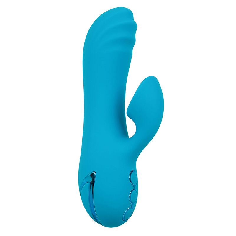 CALEXOTICS - SUNSET BEACH SEDUCER VIBRATEUR & STIMULATEUR 10 FONCTIONS BLEU – Image 9