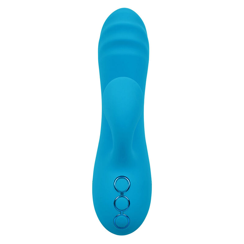 CALEXOTICS - SUNSET BEACH SEDUCER VIBRATEUR & STIMULATEUR 10 FONCTIONS BLEU – Image 8