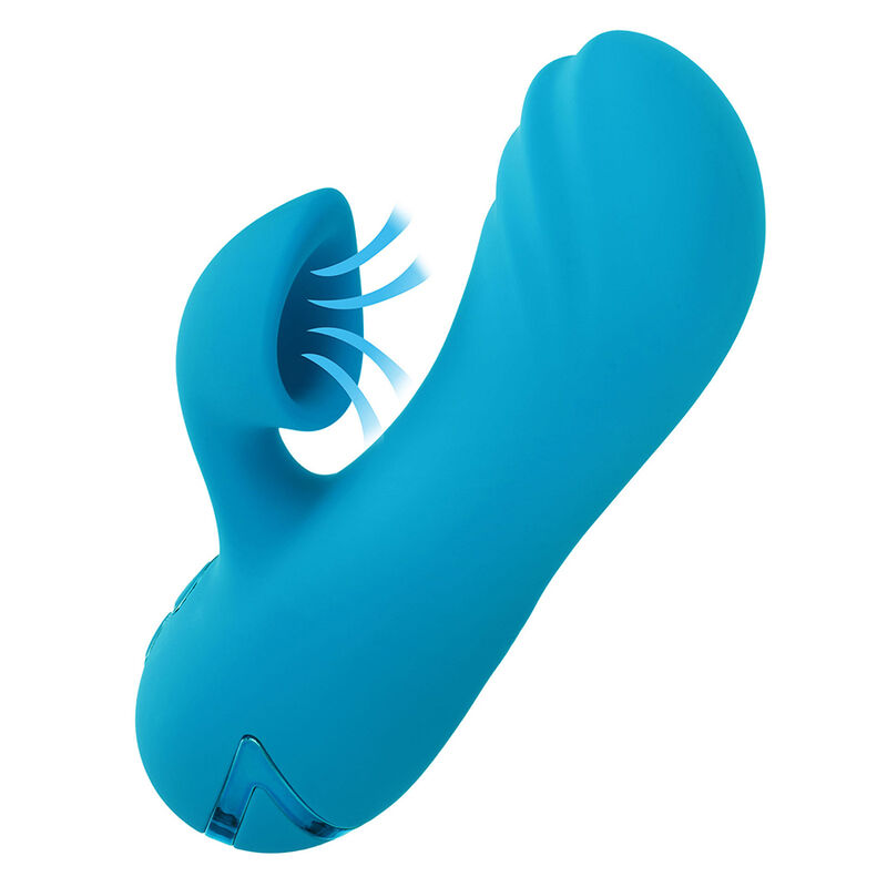 CALEXOTICS - SUNSET BEACH SEDUCER VIBRATEUR & STIMULATEUR 10 FONCTIONS BLEU – Image 7