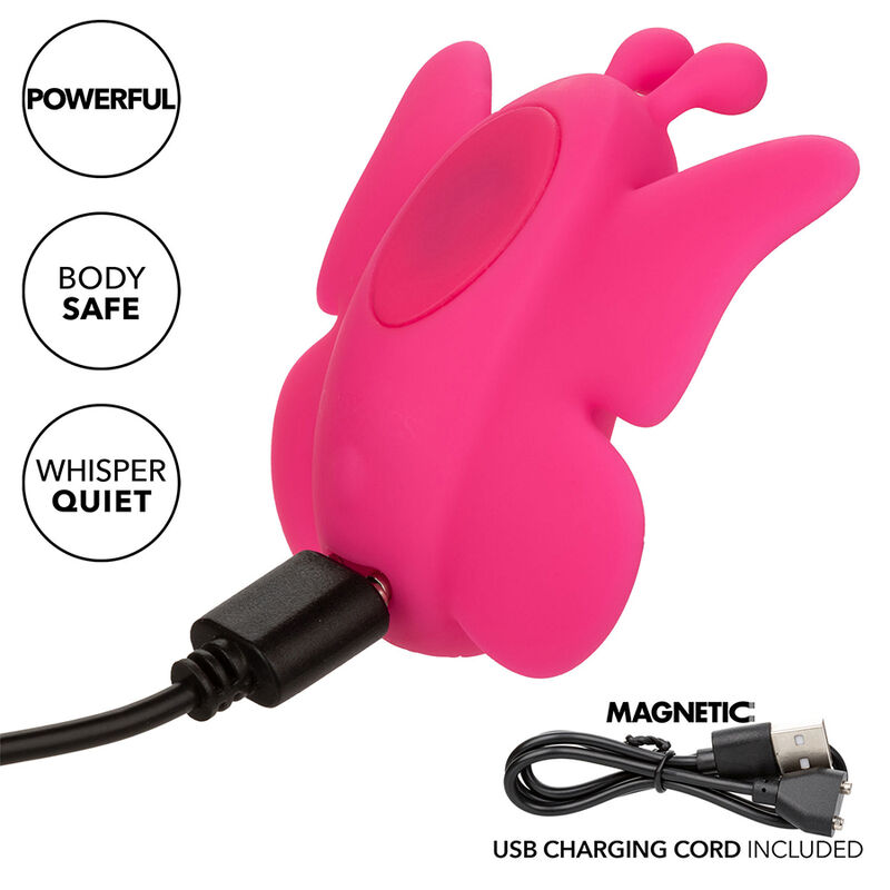 CALEXOTICS - NEON VIBES THE FLUTTER VIBE ESTIMULADOR 10 VIBRACIONES ROSA - Imagen 3
