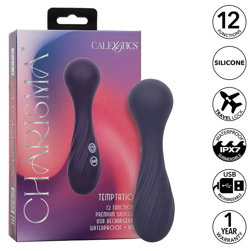 CALEXOTICS - CHARISMA TEMPTATION MASAJEADOR 12 FUNCIONES MORADO - Imagen 2