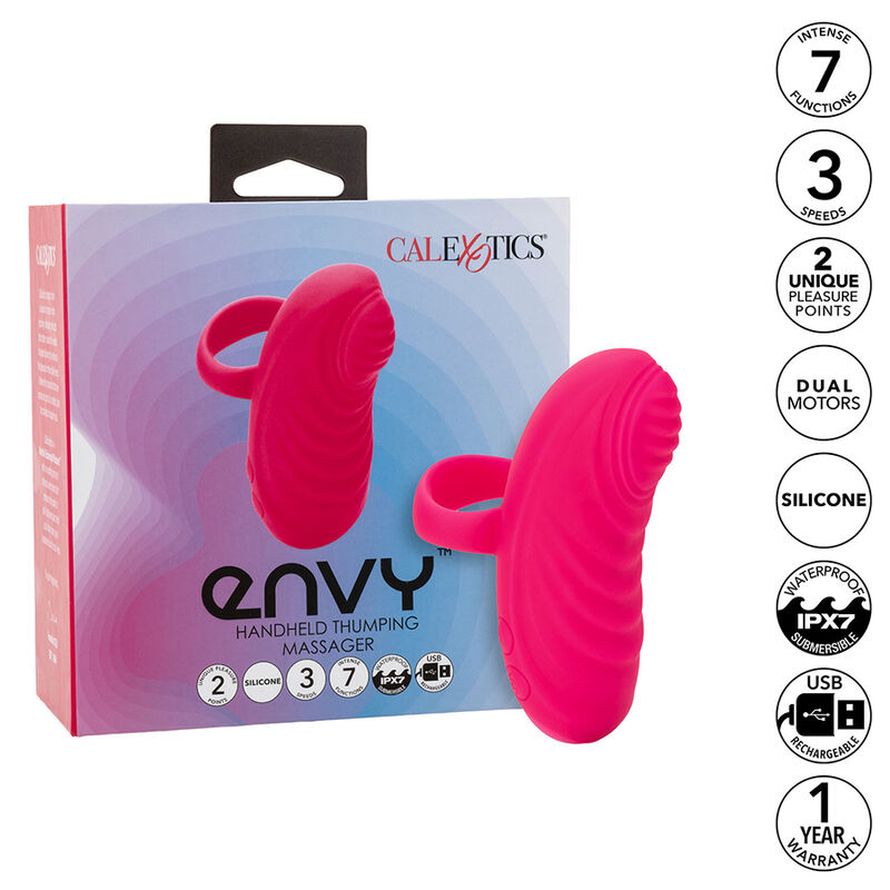CALEXOTICS - ENVY HANDHELD ROLLING BALL MASSAGER 7 VIBRAÇÕES ROSA - Image 10