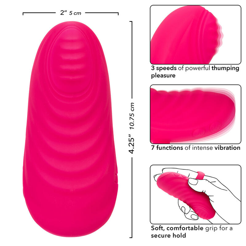 CALEXOTICS - ENVY HANDHELD ROLLING BALL MASSAGER 7 VIBRAÇÕES ROSA - Image 3
