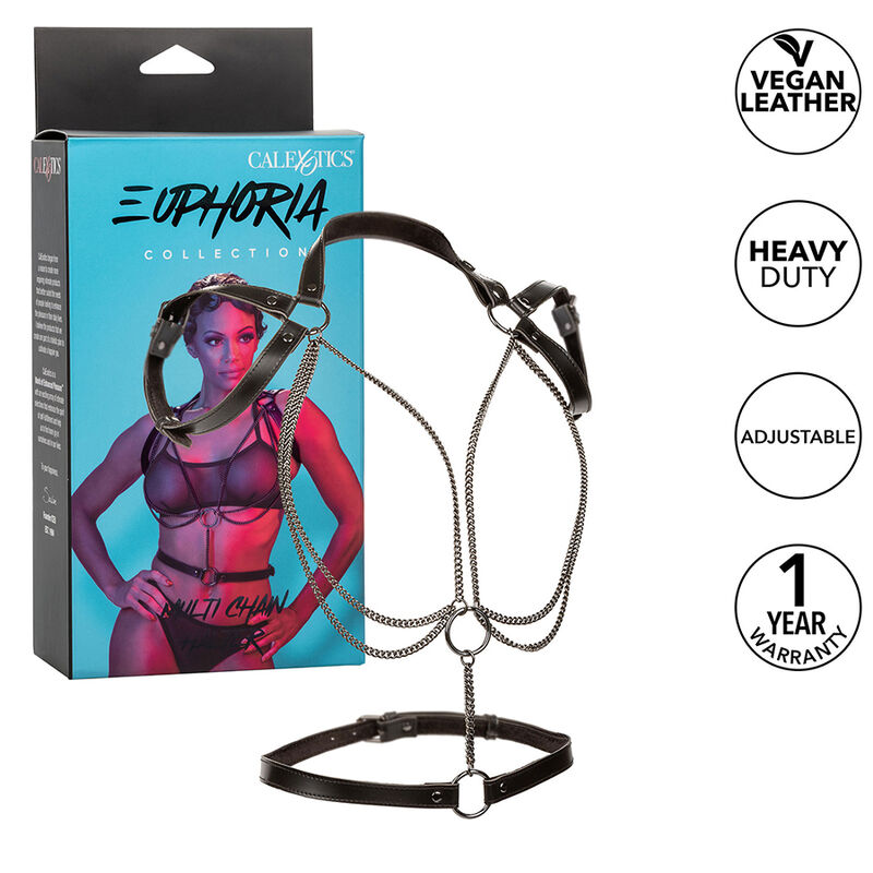 CALEXOTICS - EUPHORIA MULTICHAIN HALTER HARNESS PREMIUM - immagine 2