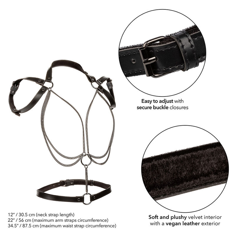 CALEXOTICS - EUPHORIA MULTICHAIN HALTER HARNESS PREMIUM - immagine 3