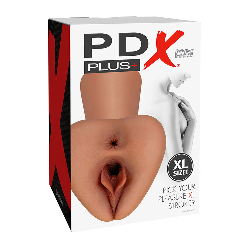 PDX PLUS - PICK YOUR PLEASURE XL REALISTISCHER STROKER BRAUN – Bild 2
