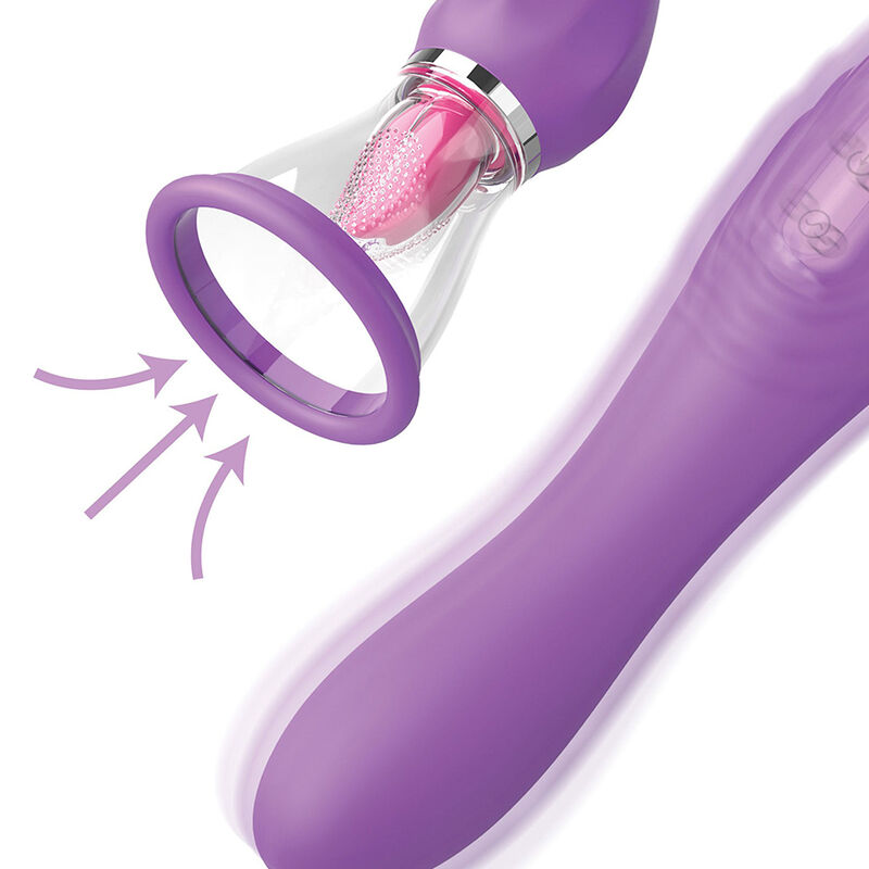 FANTASY FOR HER - TUYAU D'ASPIRATION MAXIMUM ULTIME PLAISIR AVEC LANGUE STIMULANTE VIOLET – Image 3