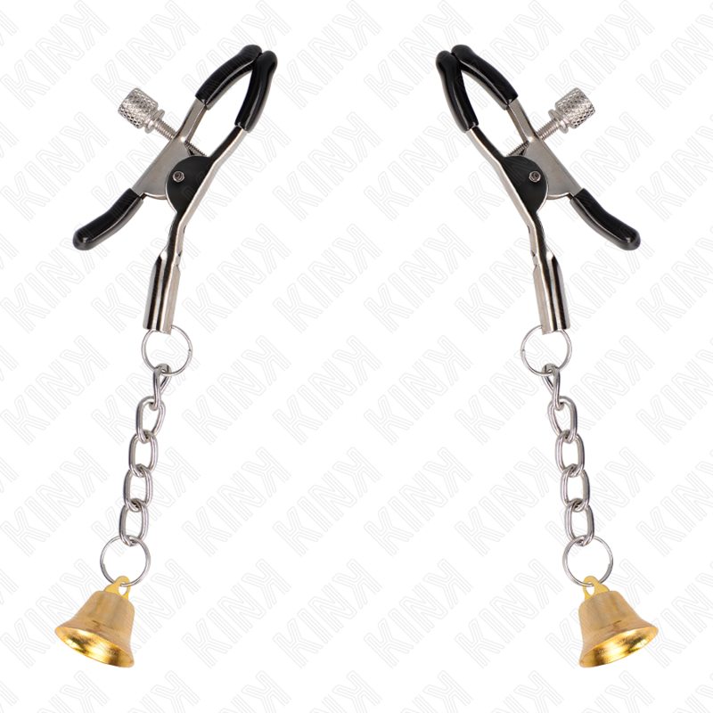 KINK - GOLD BELL PENDANT NIPPLE CLAMPS 6 CM - Image 5