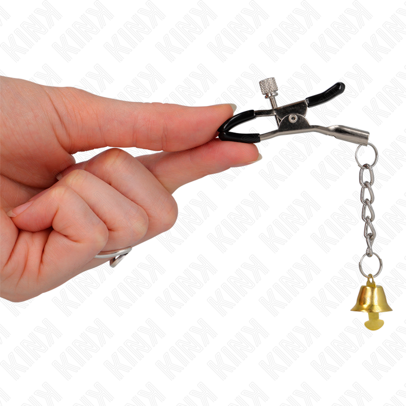 KINK - GOLD BELL PENDANT NIPPLE CLAMPS 6 CM - Image 2