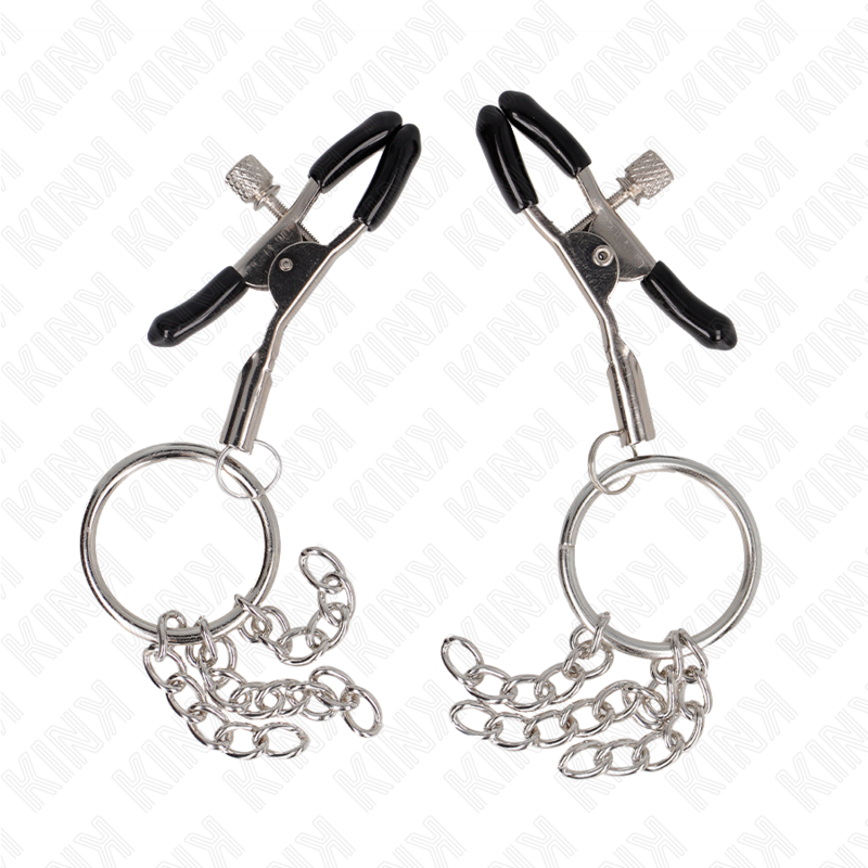 KINK - PINCE A METON O RING ET PETITE CHAINE ARGENT 6 CM – Image 5