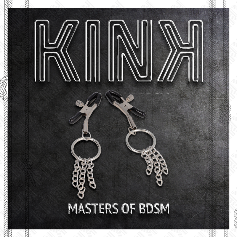 KINK - PINCE A METON O RING ET PETITE CHAINE ARGENT 6 CM – Image 4